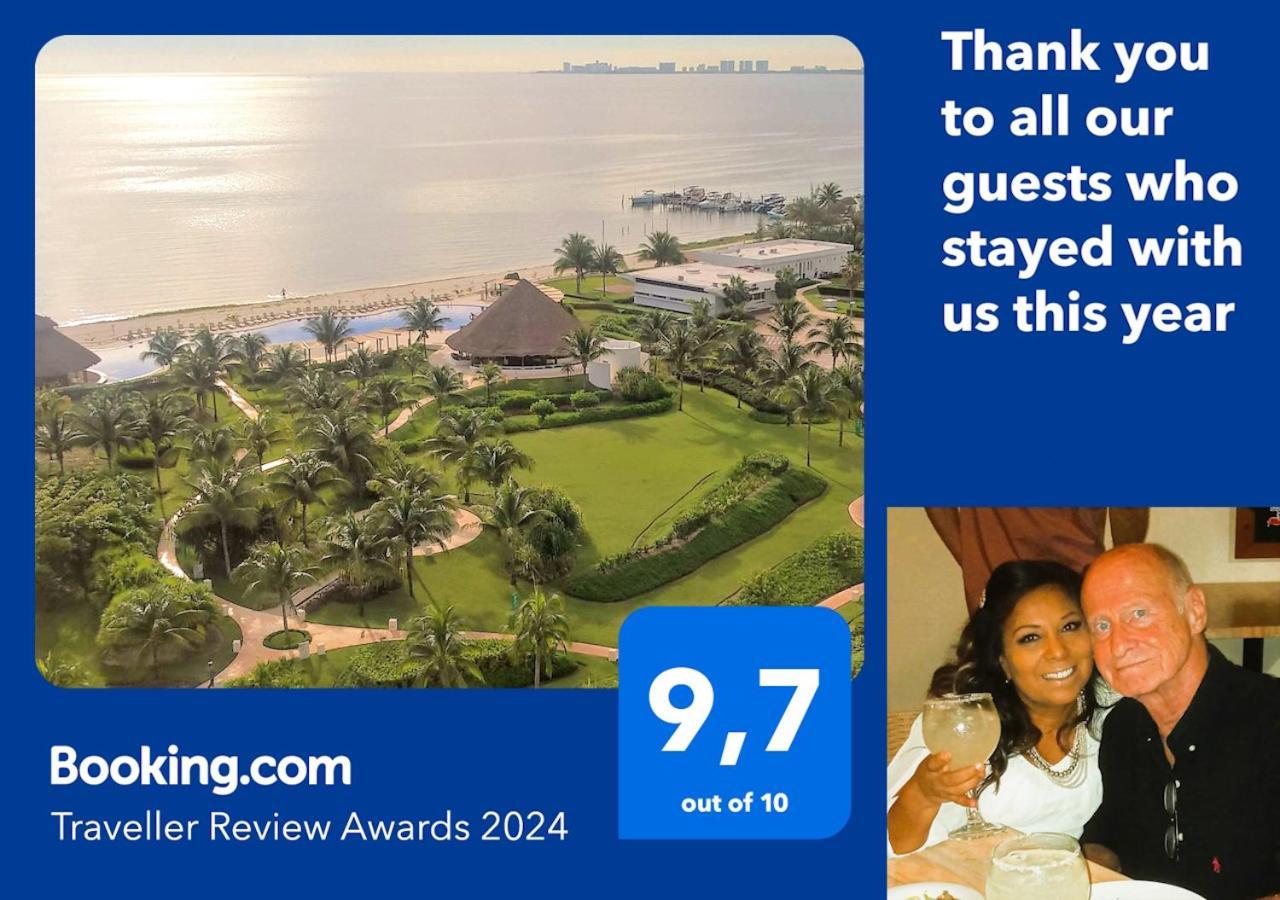 Swim The Caribbean & Work With A View Apartment Cancun Bagian luar foto